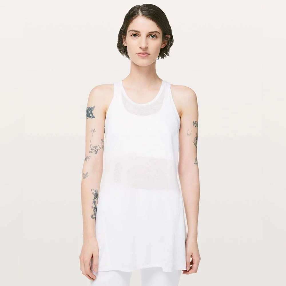 Lululemon Goal Up Tank White 8